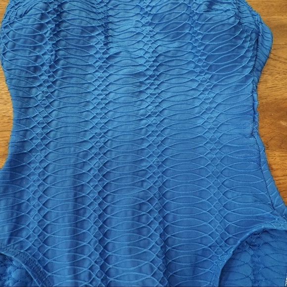 La Blanca sz 8 blue swirl one piece swimsuit - Picture 14 of 16